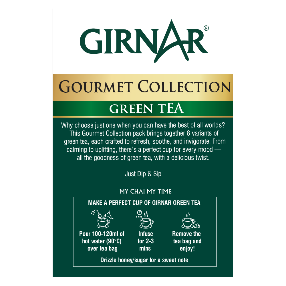 Green Tea Bags Gourmet Collection 25 Tea Bags