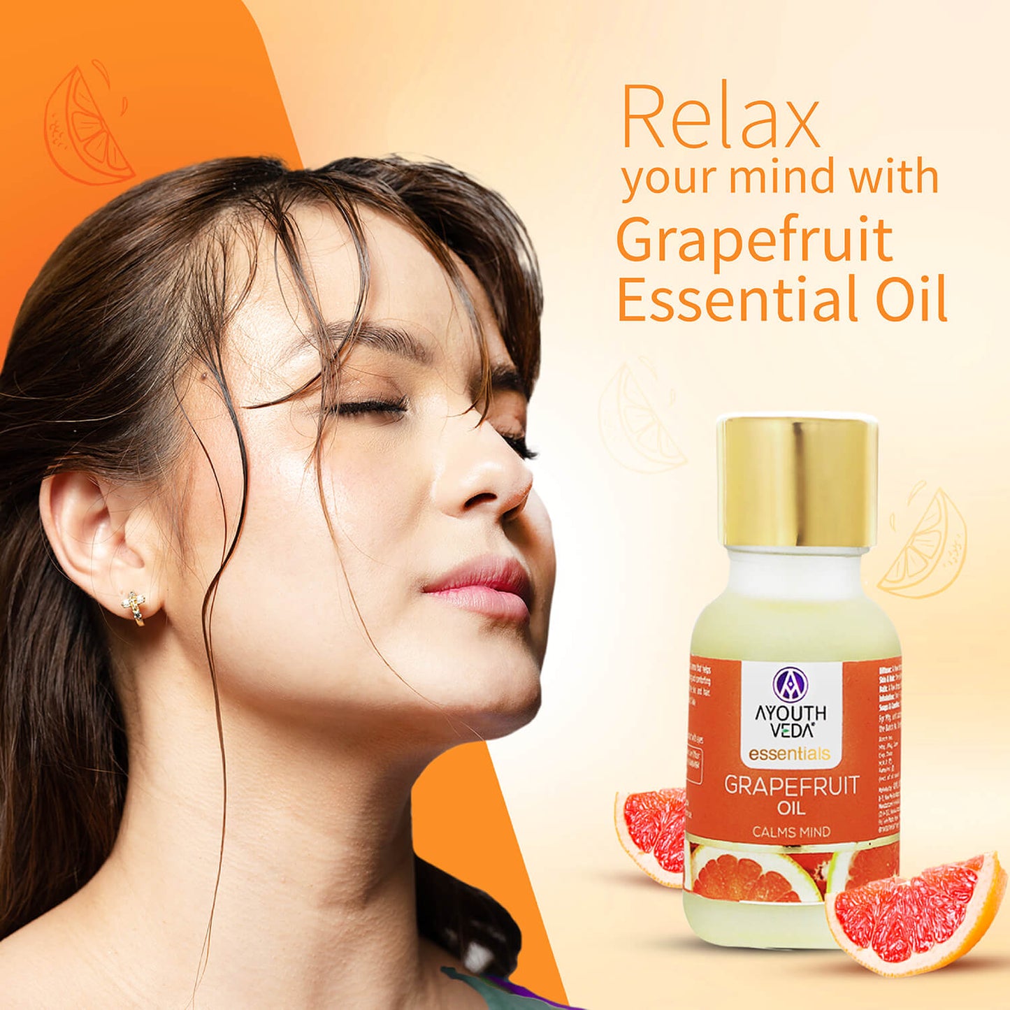 100% Pure Grapefruit Essential Oil | Therapeutic-Grade Citrus Freshness | Energizes Mind, Uplifts Mood & Refreshes Senses | Ideal for Diffusion & Aromatherapy | 15 ml 15ml