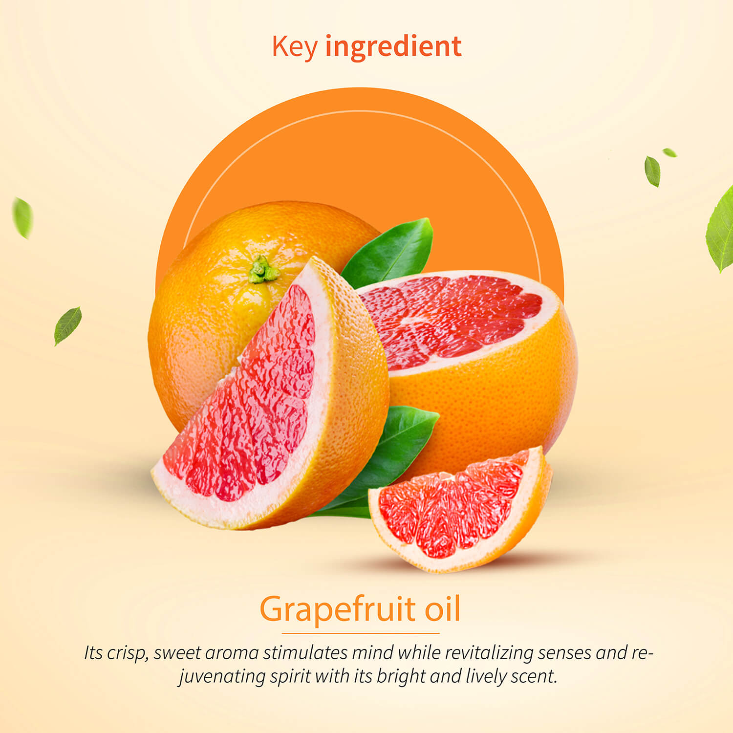 100% Pure Grapefruit Essential Oil | Therapeutic-Grade Citrus Freshness | Energizes Mind, Uplifts Mood & Refreshes Senses | Ideal for Diffusion & Aromatherapy | 15 ml 15ml