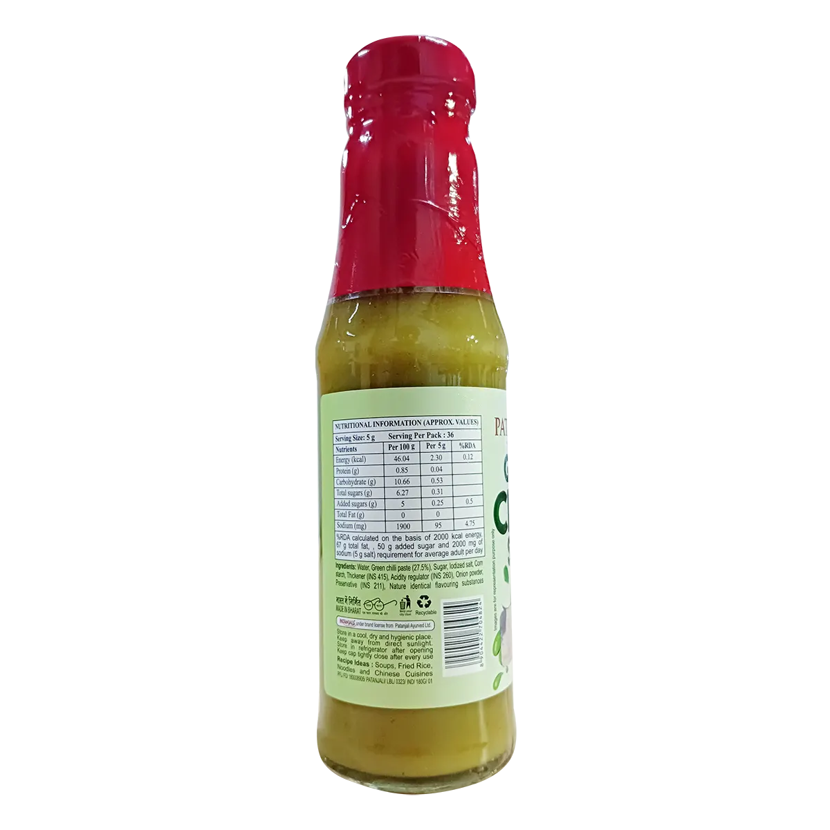Patanjali Green Chilli Sauce (180 g)
