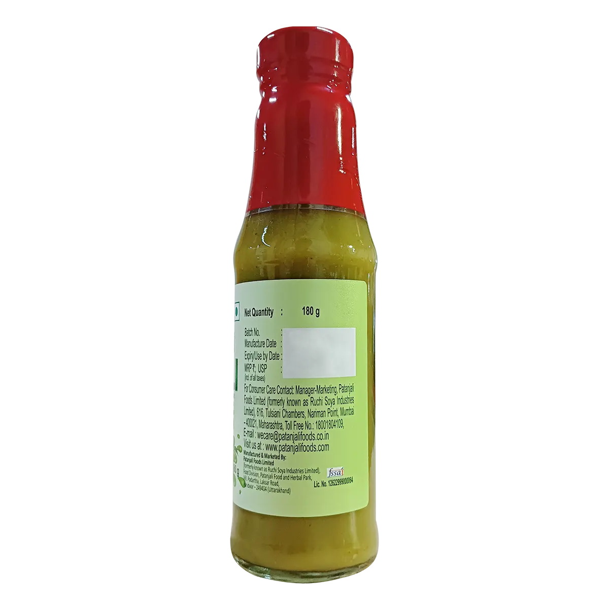 Patanjali Green Chilli Sauce (180 g)
