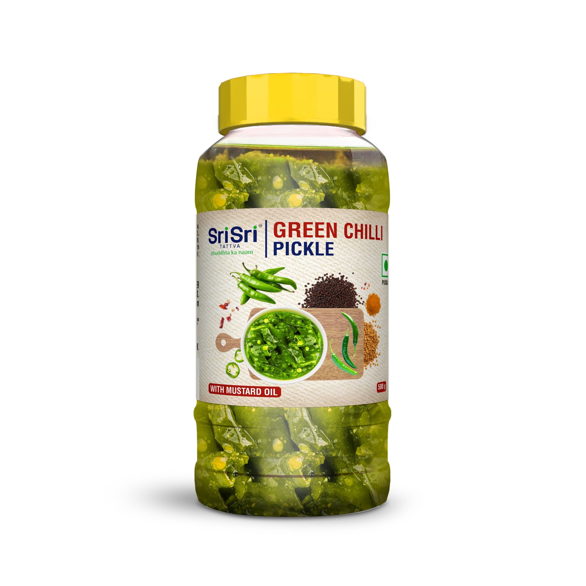 【Sri Sri Tattva】 Green Chilli Pickle｜ 青唐辛子のピクルス｜ 500g