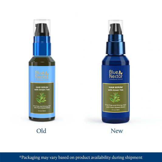 Green Tea Hair Serum for Frizzy Hair with Plant Based Biotin(12 herbs, 50ml) 50ml