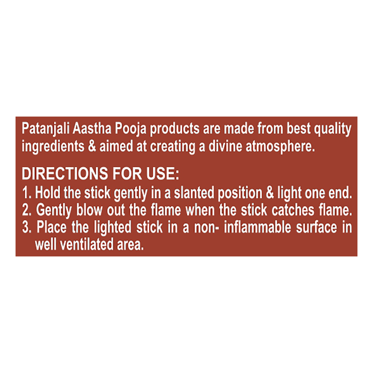 Aastha Dry Dhoop Sticks Gugal-8 N