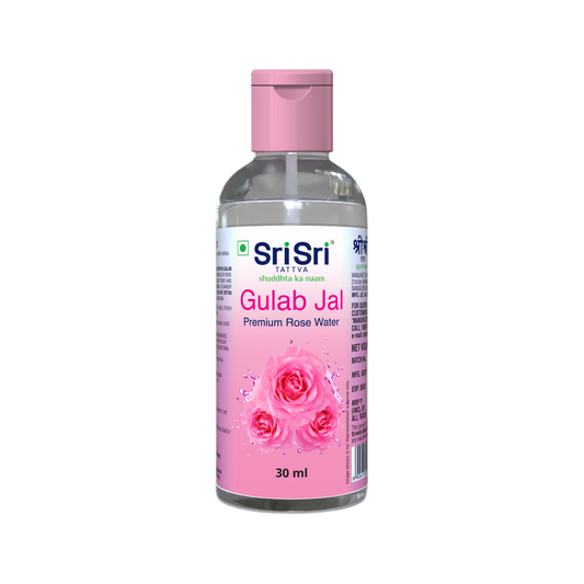 【Sri Sri Tattva】 Gulab Jal Premium Rose Water Toner Cleanser Moisturizer Flip Top Bottle｜ グラブ・ジャル プレミアム ローズウォーター トナー・クレンザー・モイスチャライザー フリップトップボトル｜ 30ml
