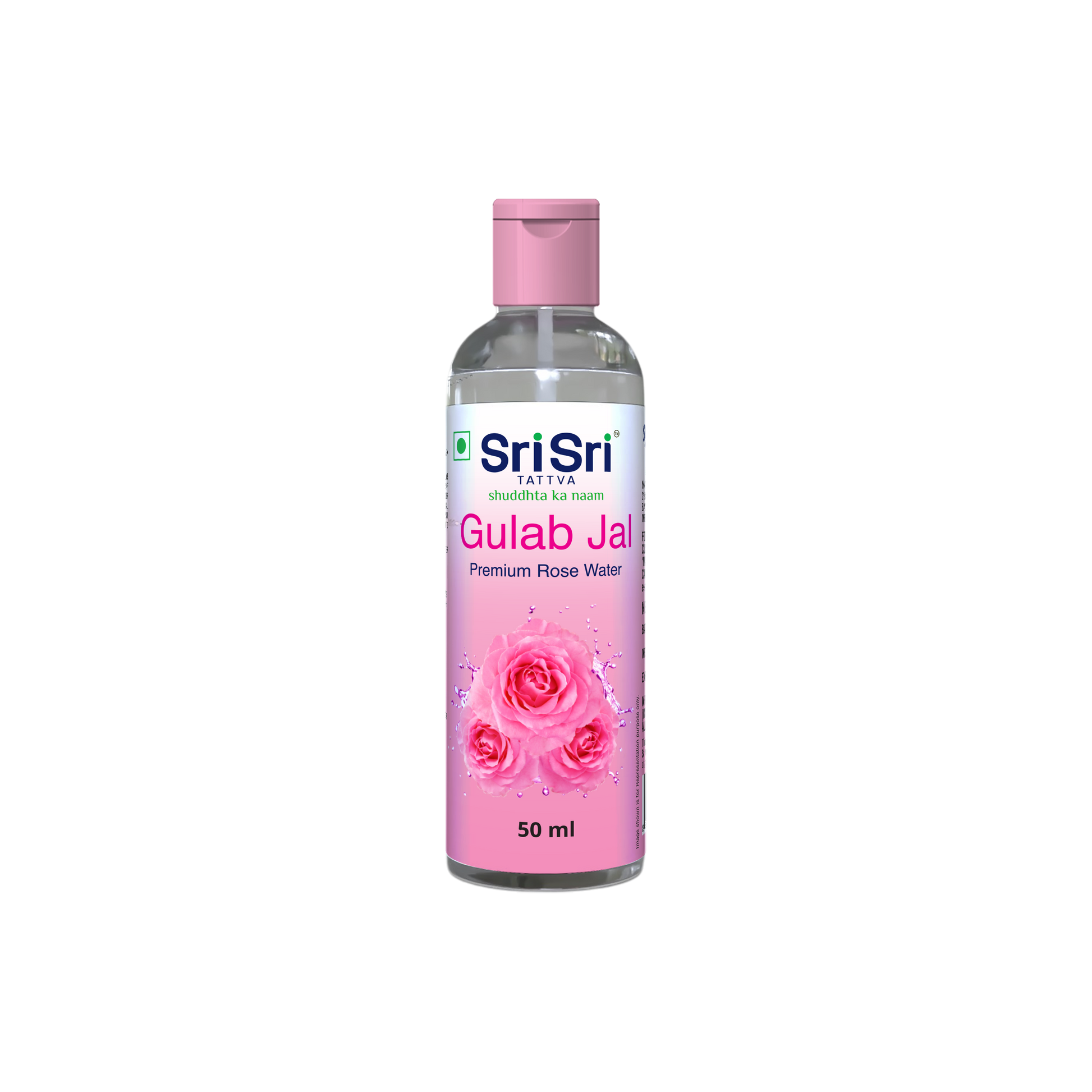 【Sri Sri Tattva】 Gulab Jal Premium Rose Water Toner Cleanser Moisturizer Flip Top Bottle｜ グラブ・ジャル プレミアム ローズウォーター トナー・クレンザー・モイスチャライザー フリップトップボトル｜ 50ml