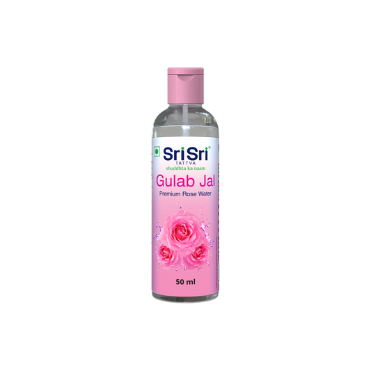 【Sri Sri Tattva】 Gulab Jal Premium Rose Water Toner Cleanser Moisturizer Flip Top Bottle｜ グラブ・ジャル プレミアム ローズウォーター トナー・クレンザー・モイスチャライザー フリップトップボトル｜ 50ml