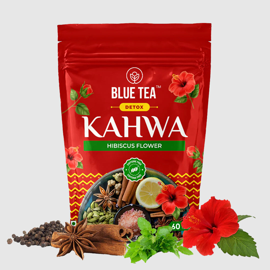 Detox Desi Kahwa - 60 Tea Bags | Hibiscus Flower Blend 60 Tea Bags