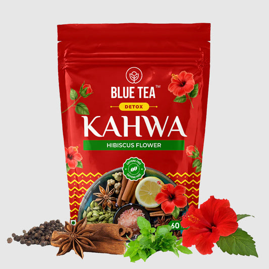 Detox Desi Kahwa - 60 Tea Bags | Hibiscus Flower Blend 60 Tea Bags