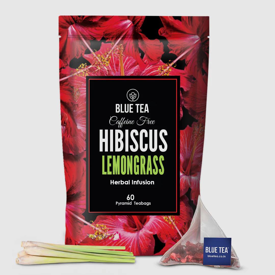 Hibiscus Lemongrass Herbal Tea - 60 Tea Bags 60 Tea Bags