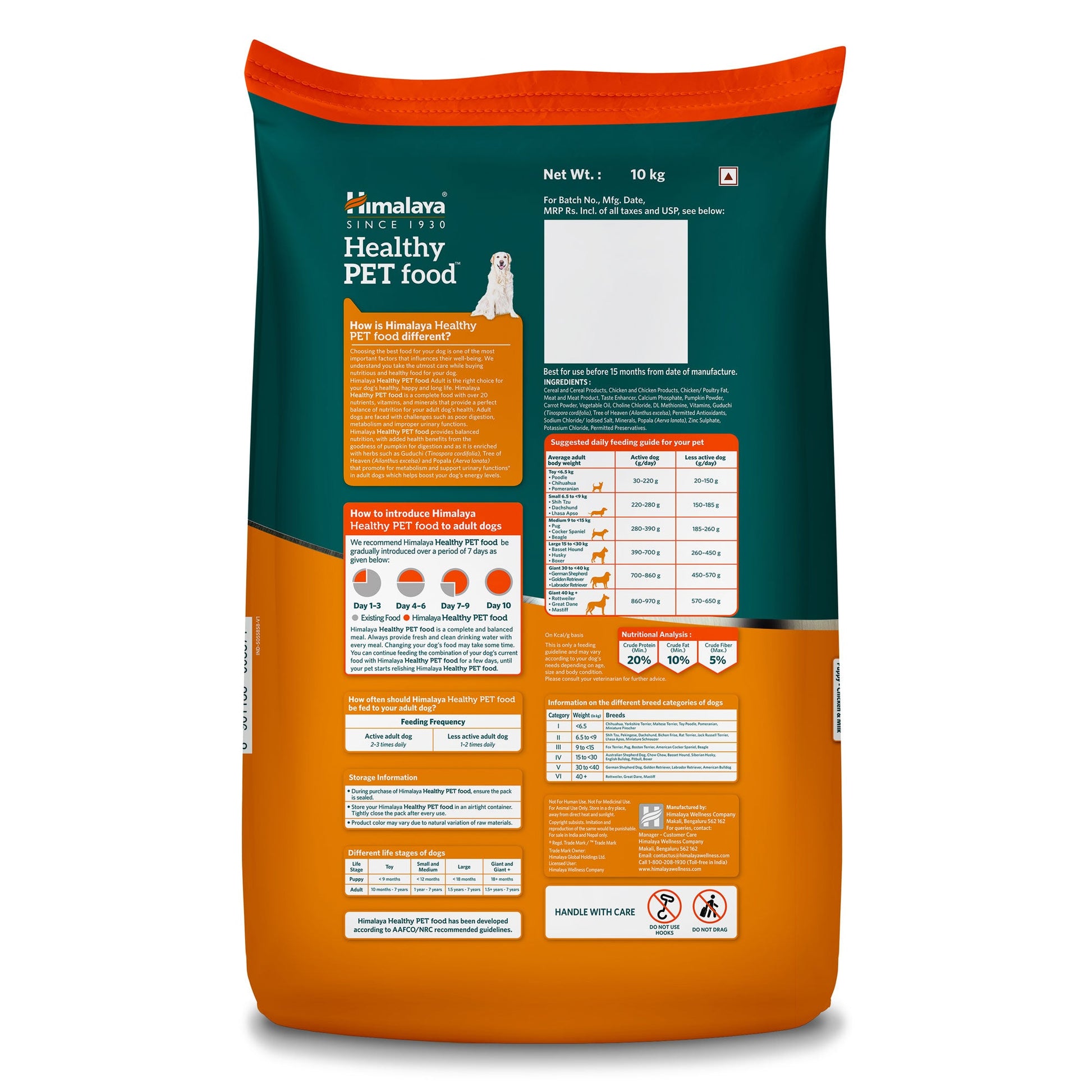 Healthy Pet Food Adult - Chicken & Pumpkin 10 Kg