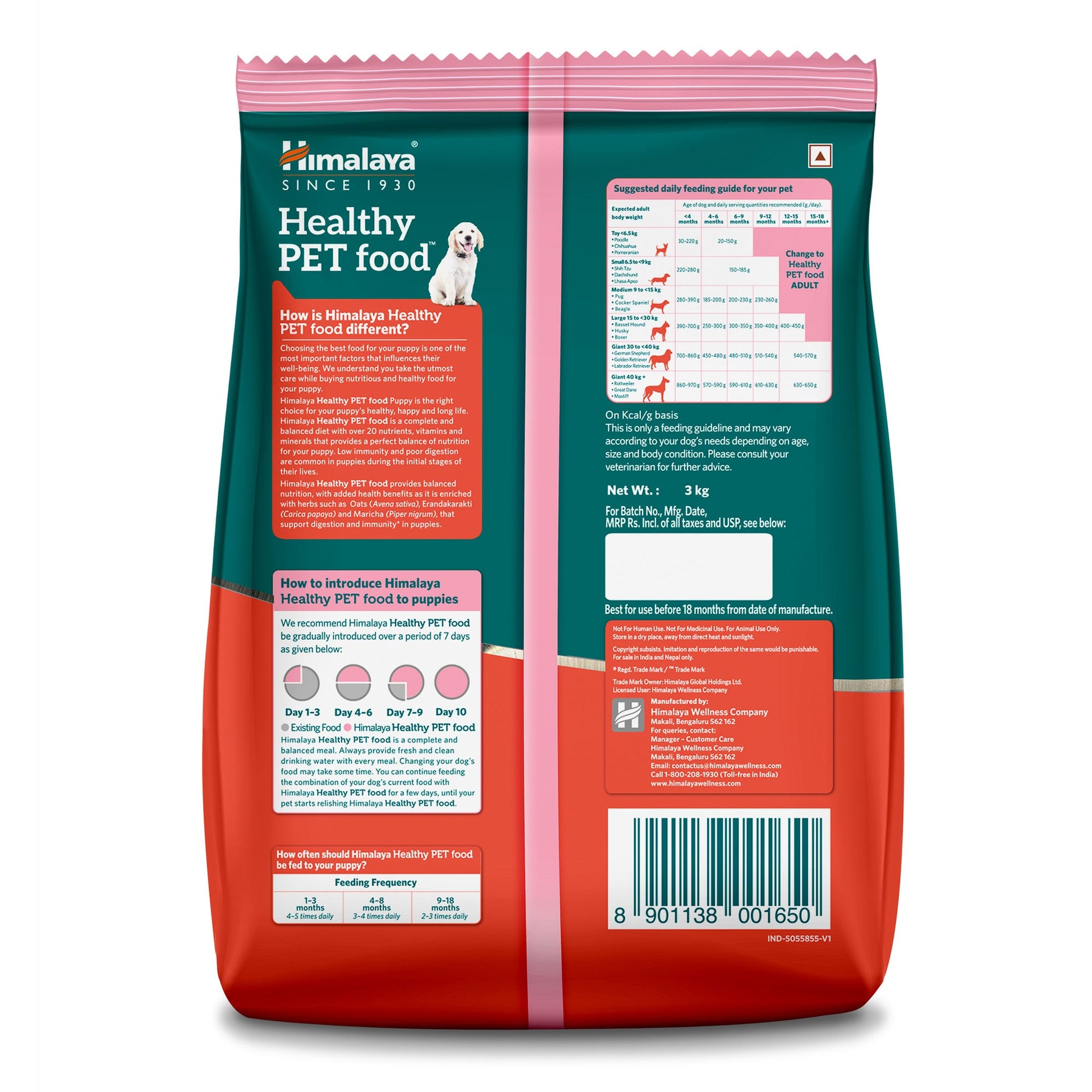 Healthy Pet Food Puppy - Chicken & Milk 1.2 Kg