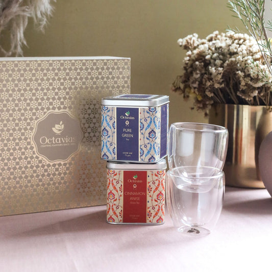 Heritage of India Tea Collection - Couples Delight  In Festive Gift Box (Premium Wellness Green Tea Range) 1050g