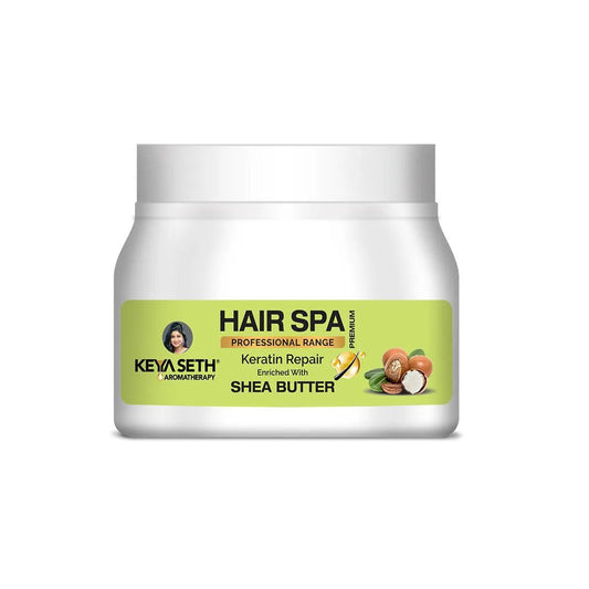 Hair Spa Premium Keratin Repair, Smoothing & Strengthening Hair Mask for Weak & Frizzy Hair Enriched with Aloe Vera, Gooseberry & Chamomile Oil 45g
