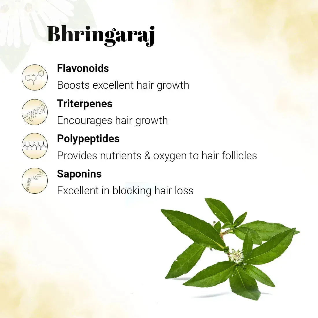 Hair Grown Oil with Bhringraj, - Reduce Hair Fall & Grows Hair for Strong, Thicker, Darker & Shiny Hair with Methi & Amla for Men & Women. 100ml x 3