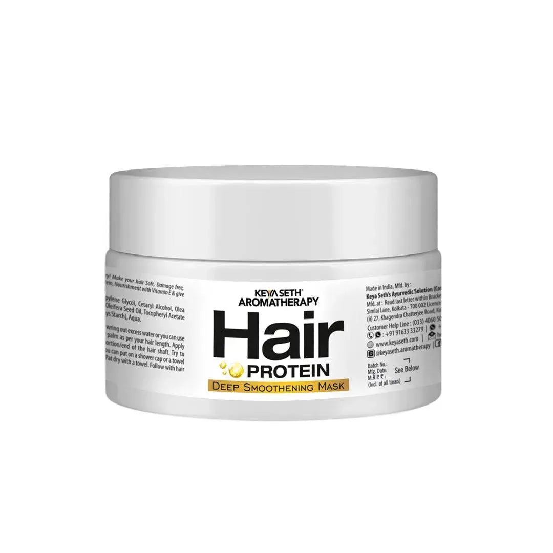 Hair Protein Deep Smoothening Mask Nourishes and Controls Frizz I Avocado Butter & Keratin Protein Enriched I Deeply Conditioning & Hydrating Shiny & Damage Repair-160gm 160g