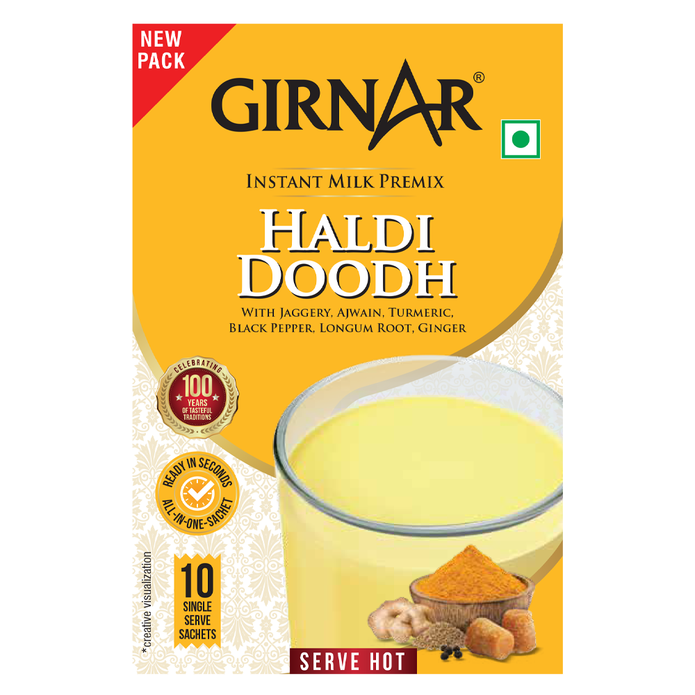 Instant Milk Premix Haldi Doodh 10 Sachets