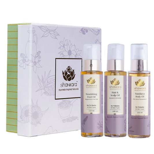 Head to Toe Essential Oil kit by Shankara 350g