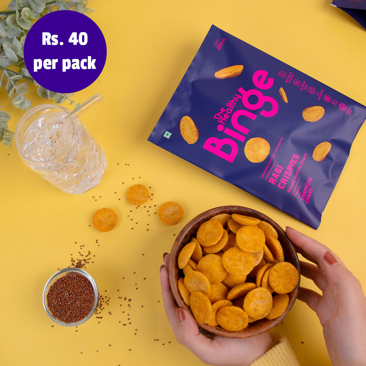 Ragi Chips Chatpata Chaat 40g×28袋