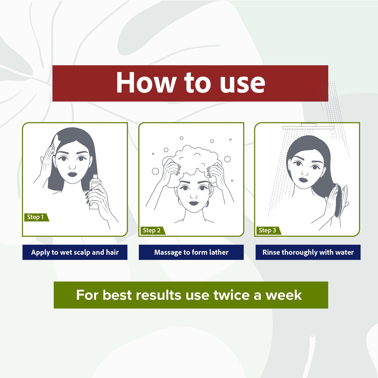 Henna Shikakai Shampoo Sachet -For Silky Smooth & Conditioned Hair, 5 ml | Pack Of 5 5mlx5