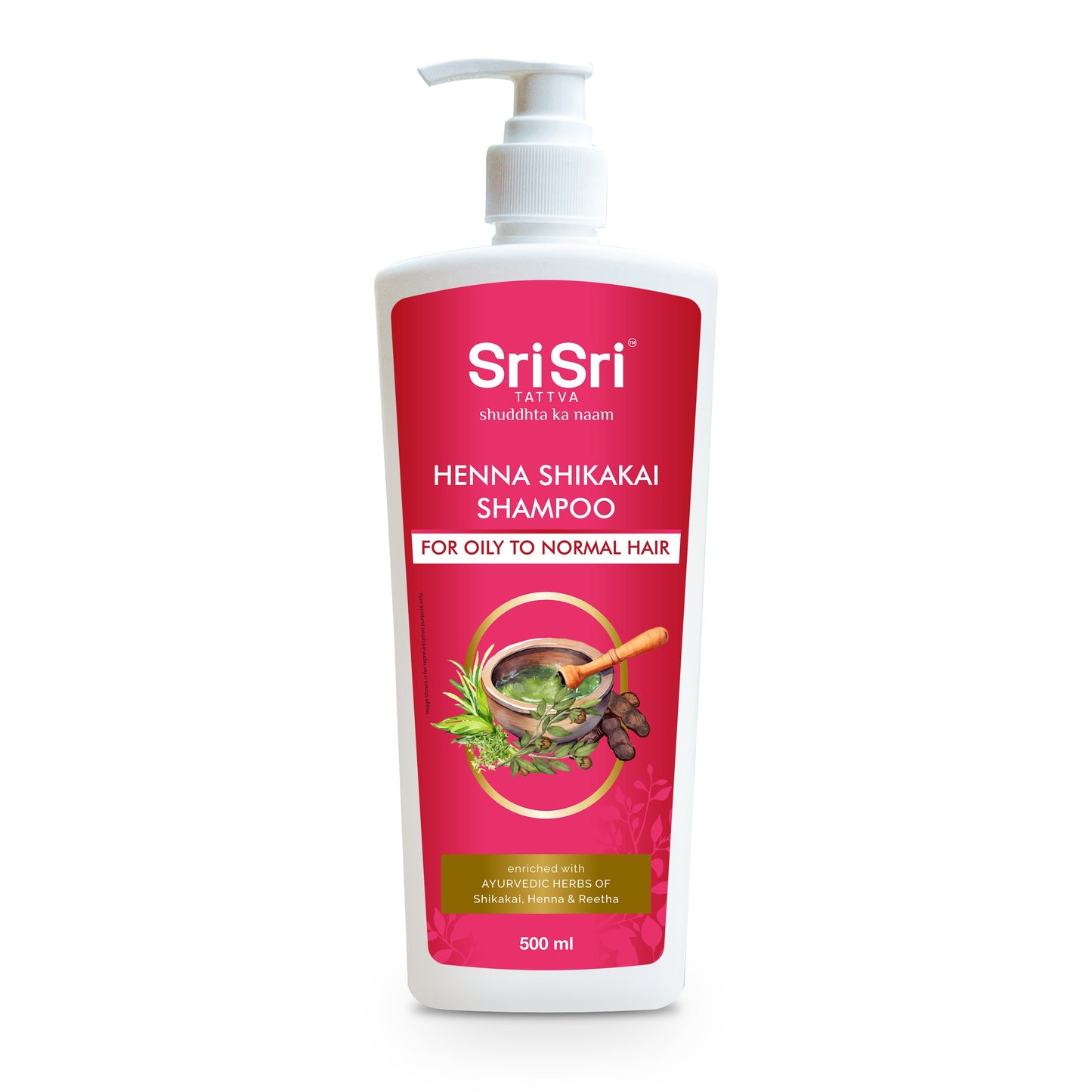 【Sri Sri Tattva】 Henna Shikakai Shampoo｜ ヘンナ＆シカカイ シャンプー（さらさら・コンディション）｜ 500ml