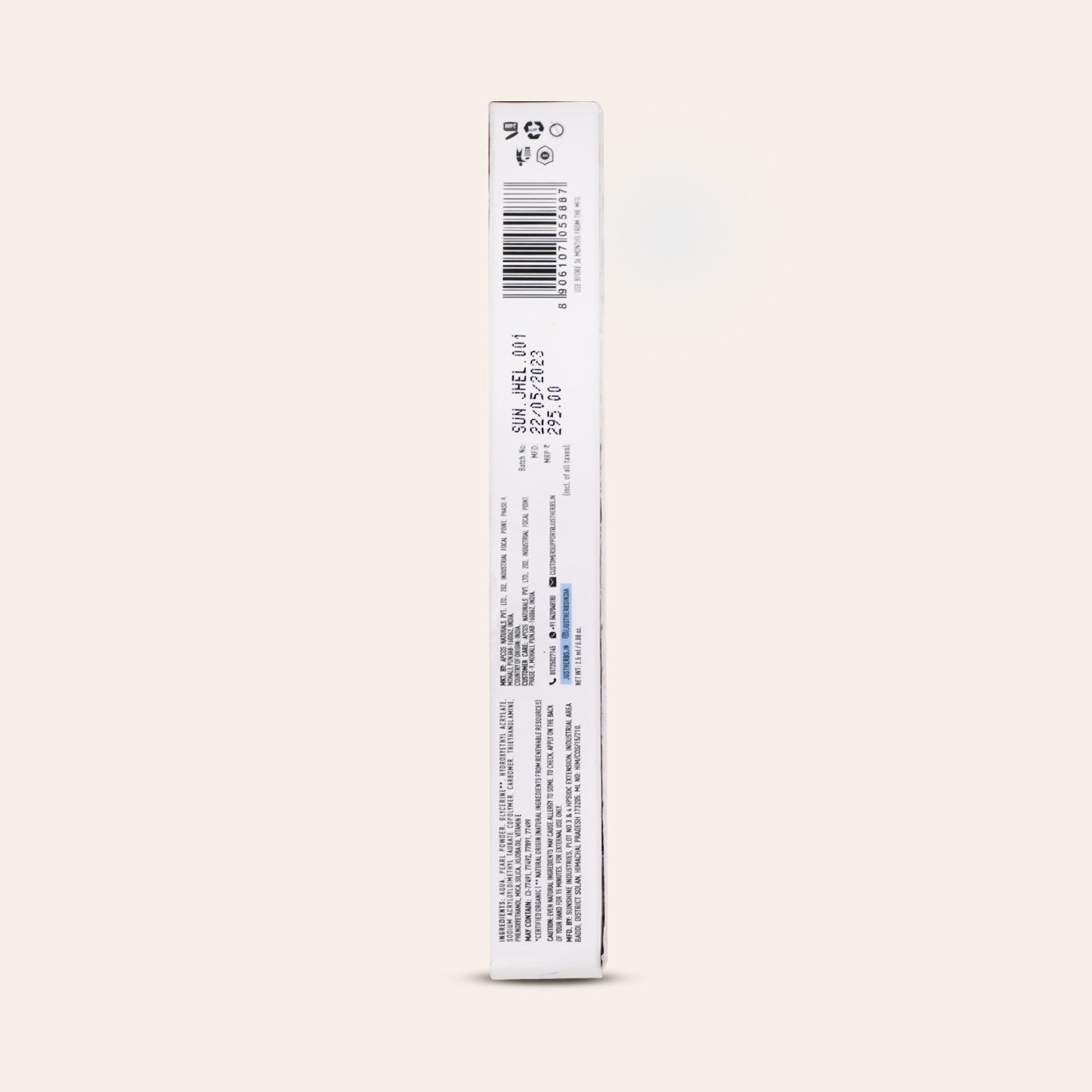 Herb-Enriched Waterproof Eyeliner Organic with Jojoba Oil & Vitamin E