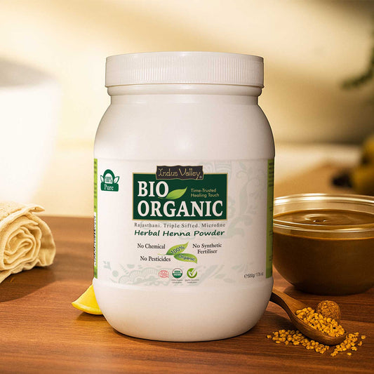 【Indus Valley】 Bio Organic Natural Herbal Henna Powder｜ビオ オーガニック ナチュラル ハーバルヘナパウダー｜500g