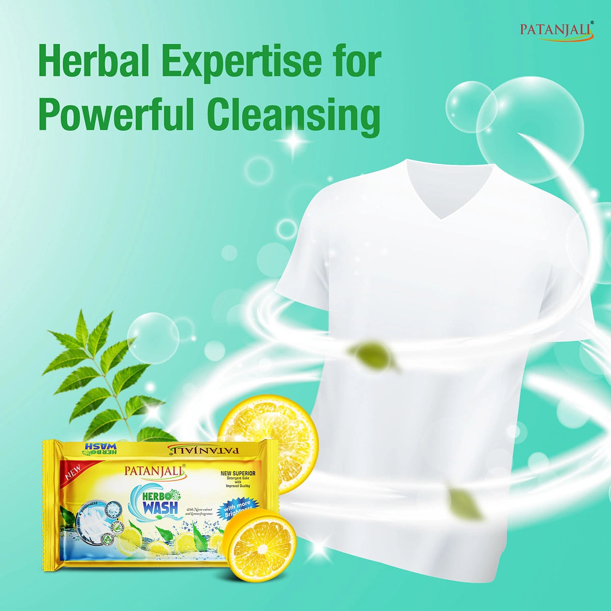 Patanjali Herbo Wash Detergent Cake 225g
