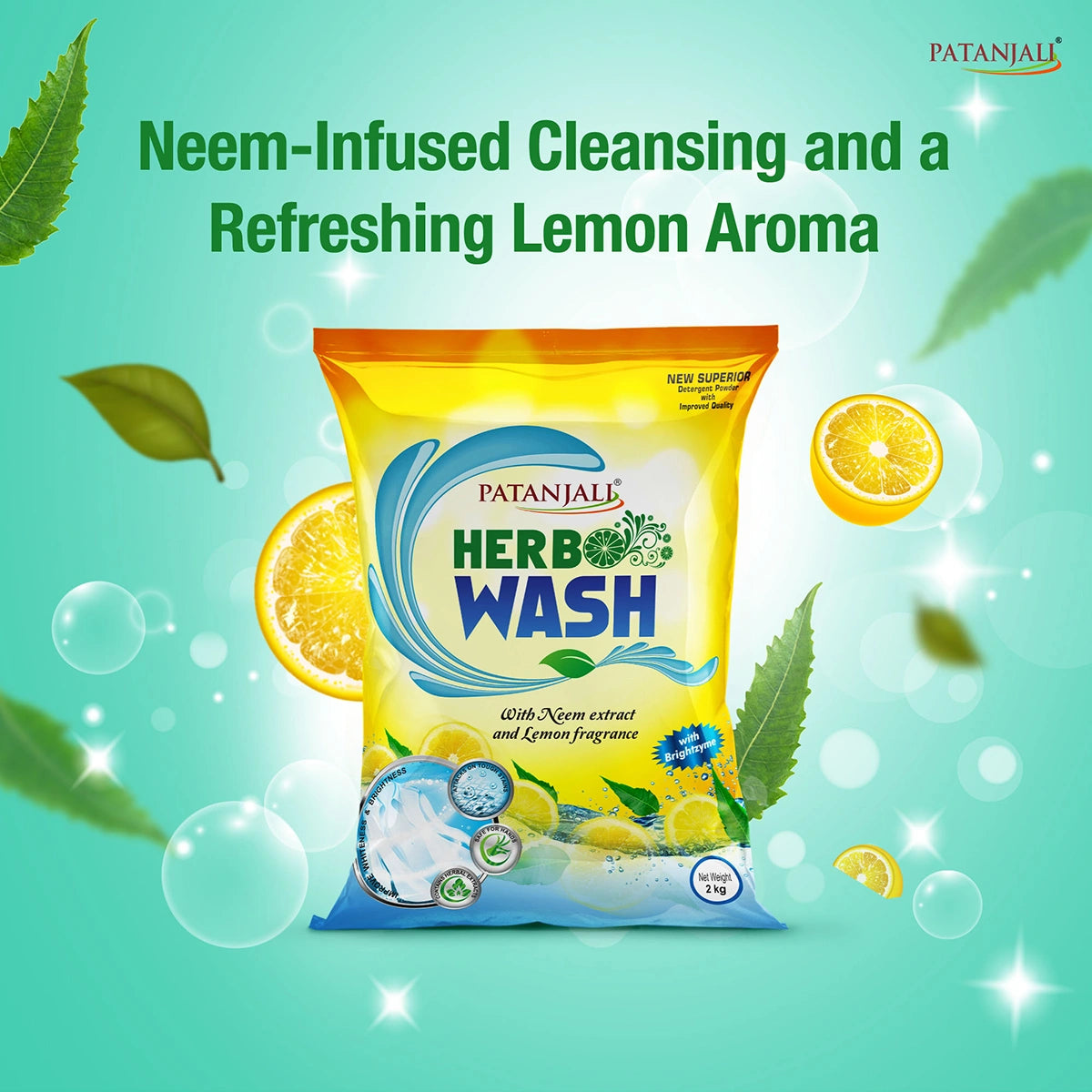 Patanjali Herbo Wash Detergent Powder (2 kg)