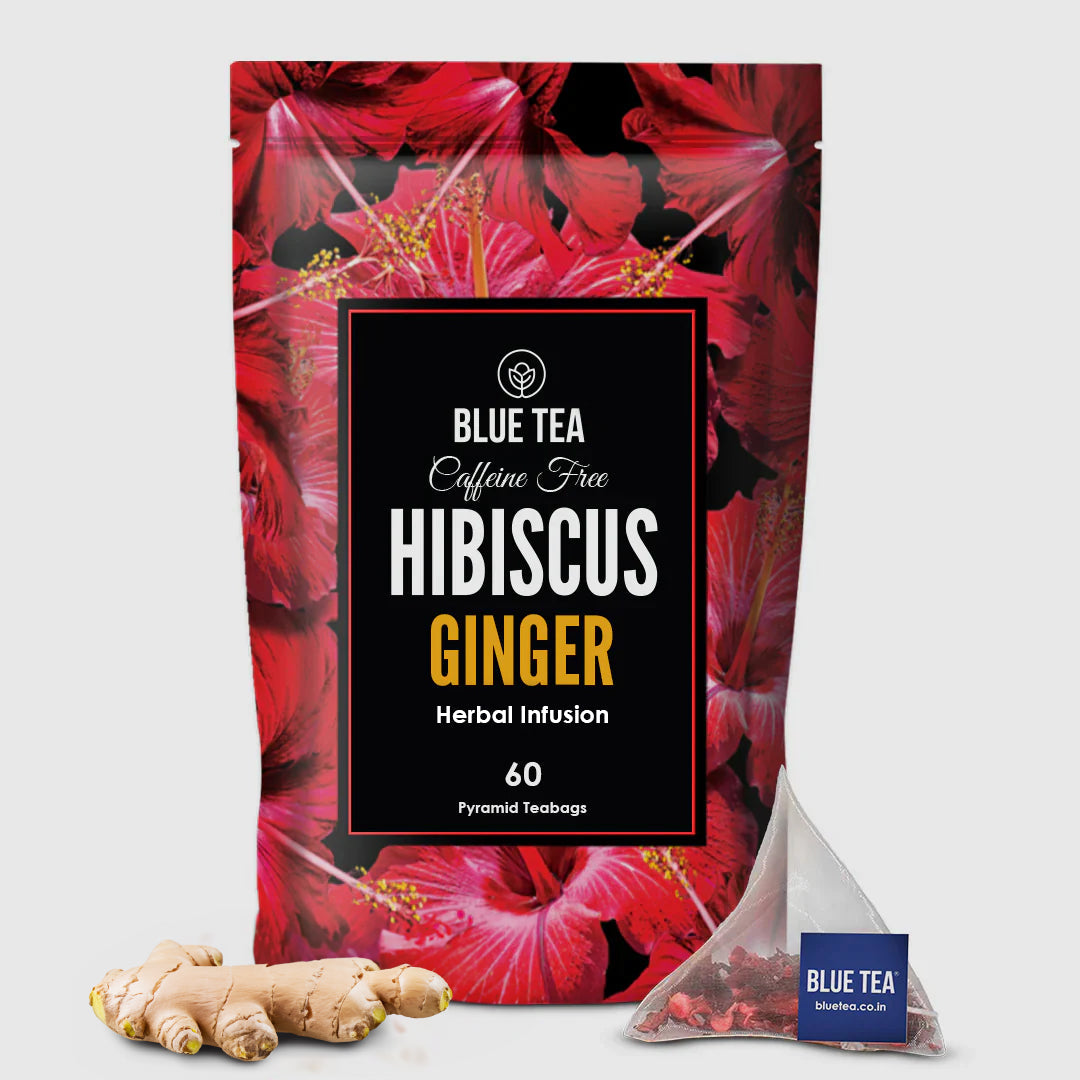 Hibiscus Ginger Herbal Tea - 60 Tea Bags 60 Tea Bags