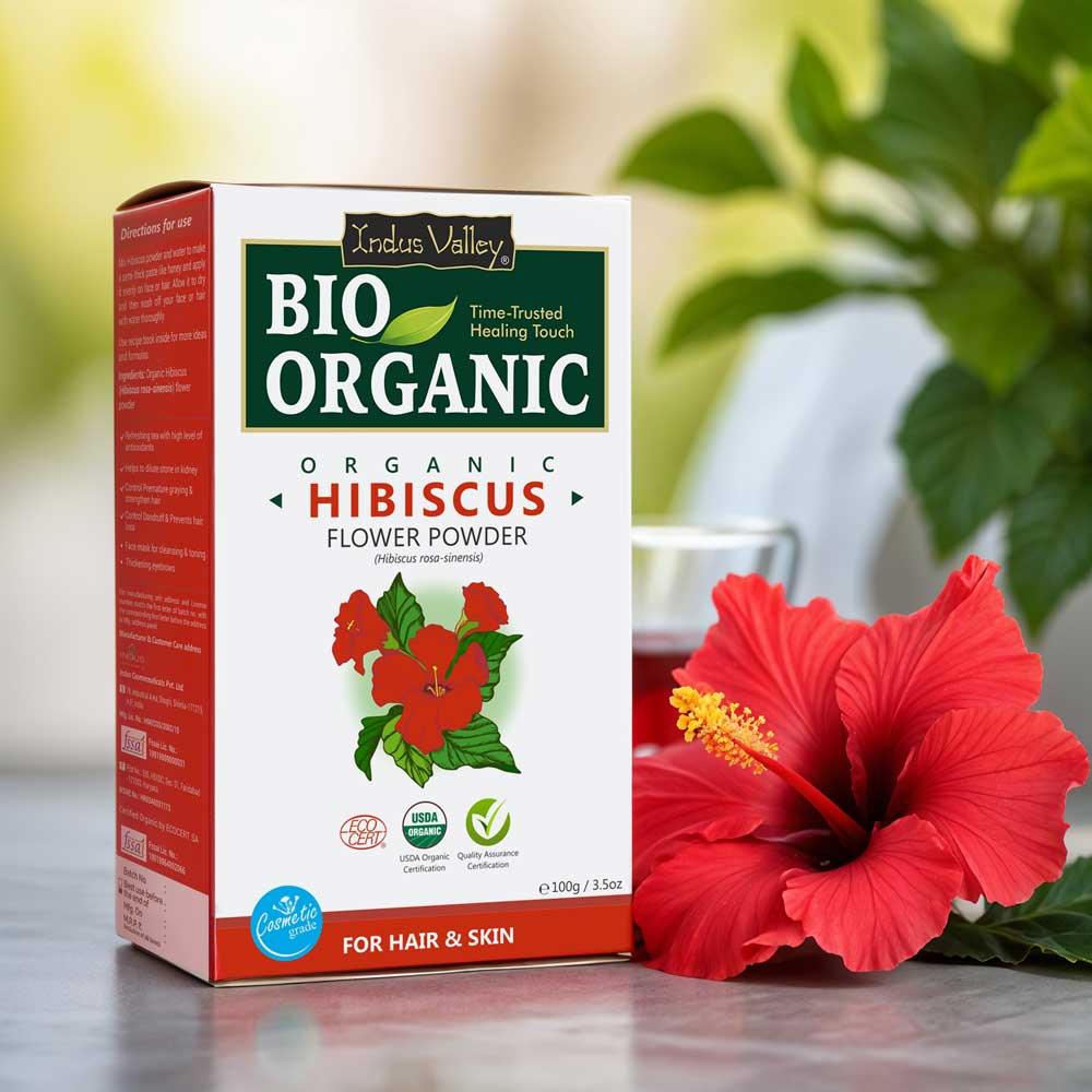 Bio Organic Hibiscus Flower Powder Pack of 2