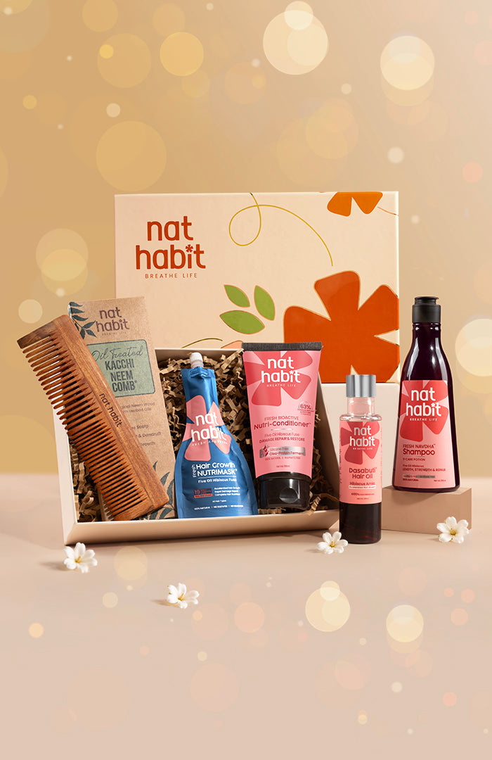 【Nat Habit】Hibiscus Hair Care Gift Set｜ハイビスカス ヘアケア ギフトセット