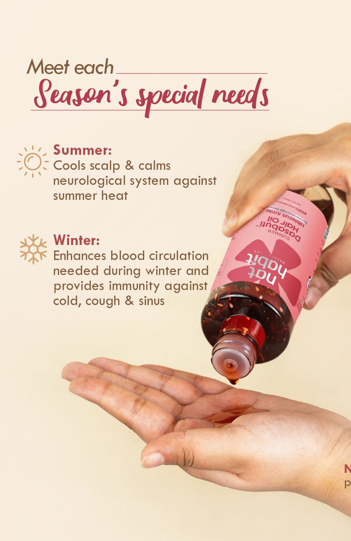 Hibiscus Amla DASABUTI Summer Hair Oil 200ml