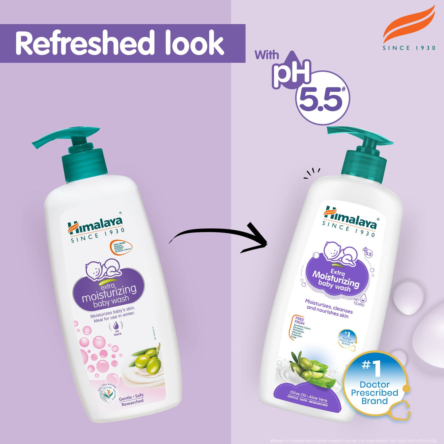 Himalaya Extra Moisturizing Baby Wash 600ml