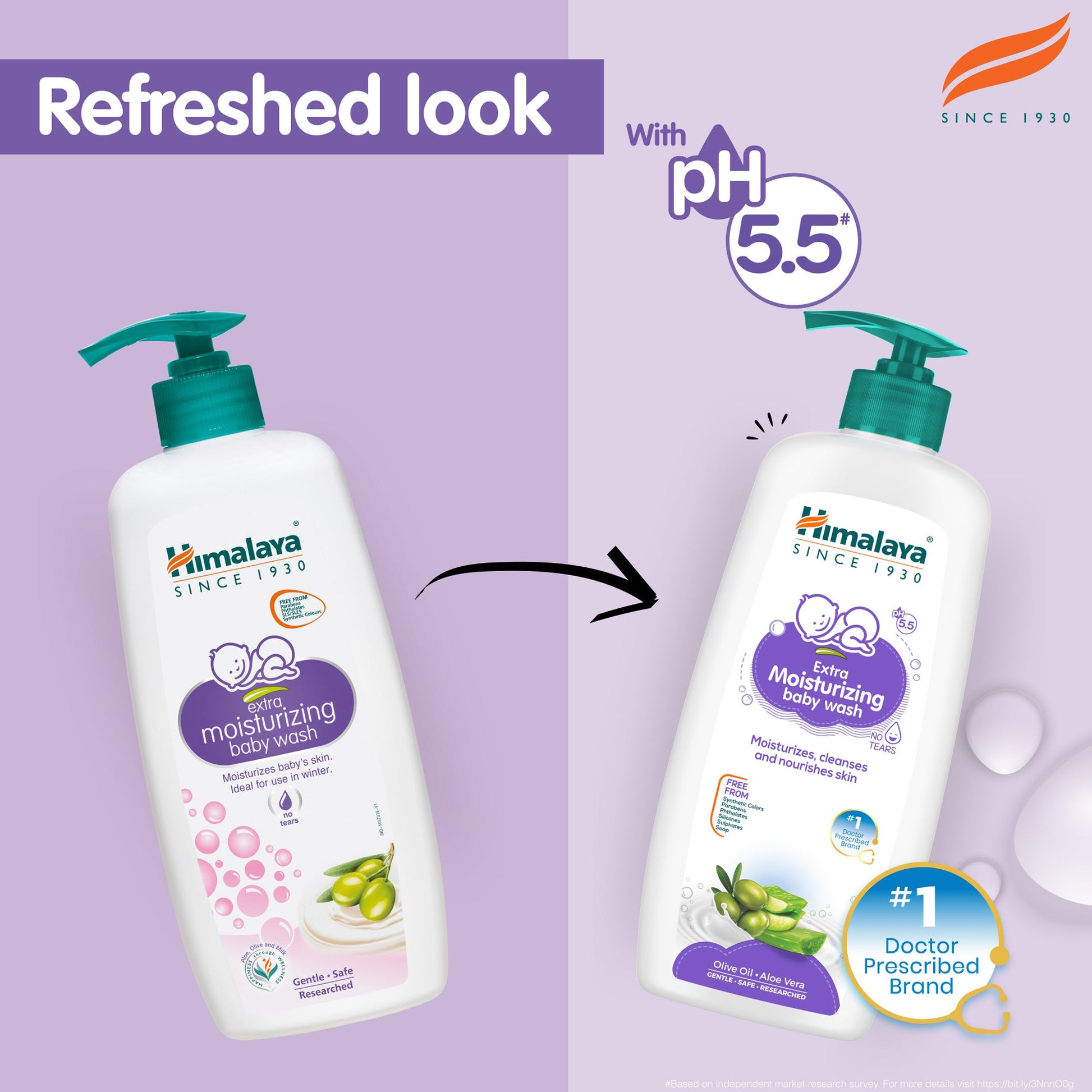 Himalaya Extra Moisturizing Baby Wash 600ml