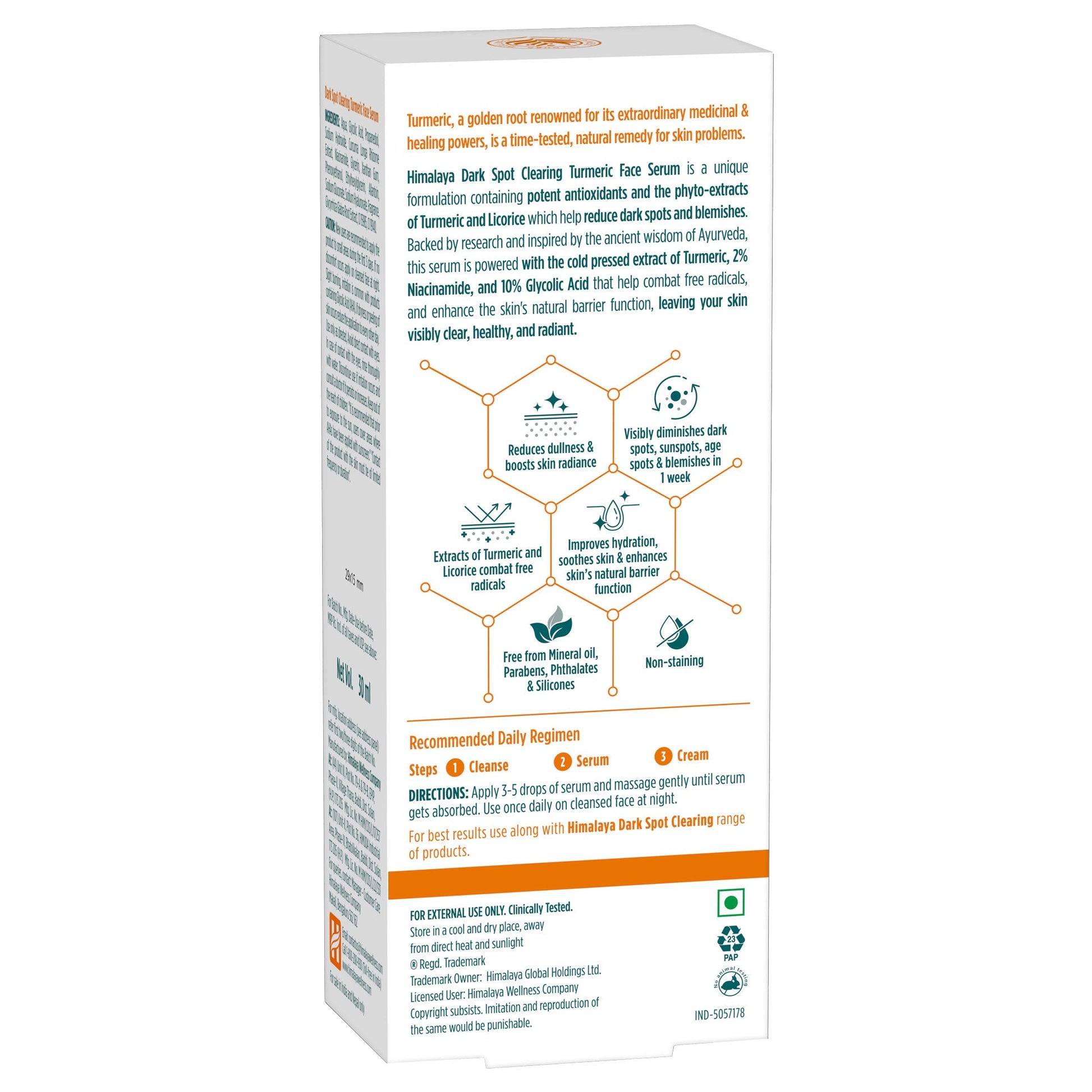 Himalaya Dark Spot Clearing Turmeric Face Serum 30ml