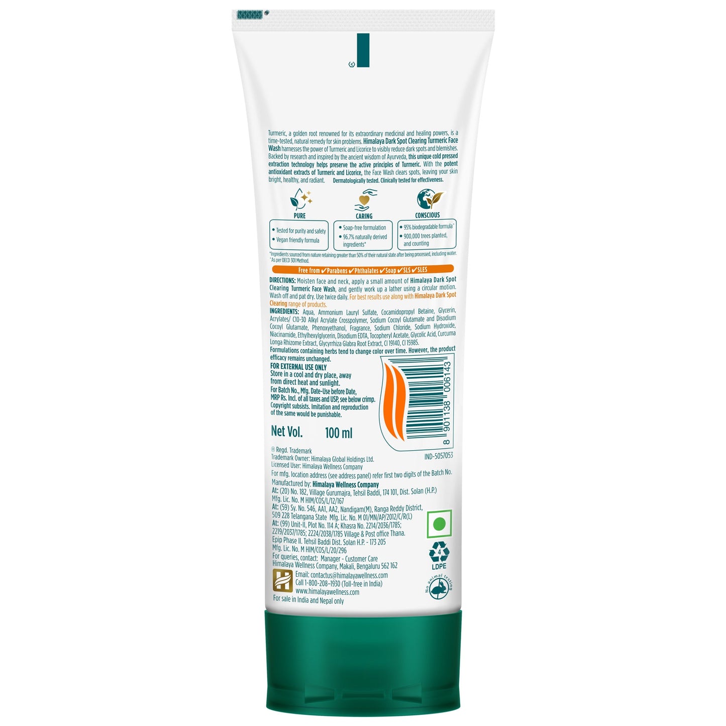 Himalaya Dark Spot Clearing Turmeric Face Wash 200ml