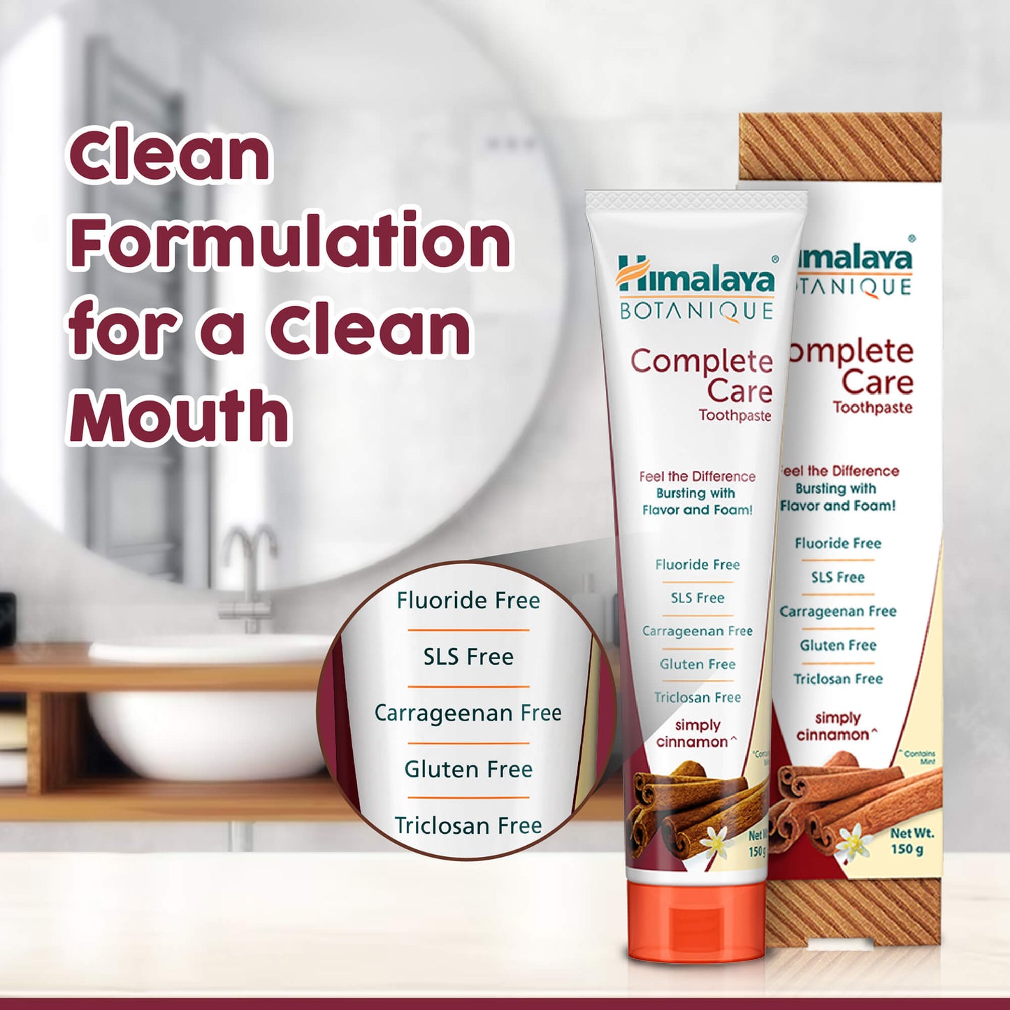 BOTANIQUE Complete Care Toothpaste (Simply Cinnamon) 150g