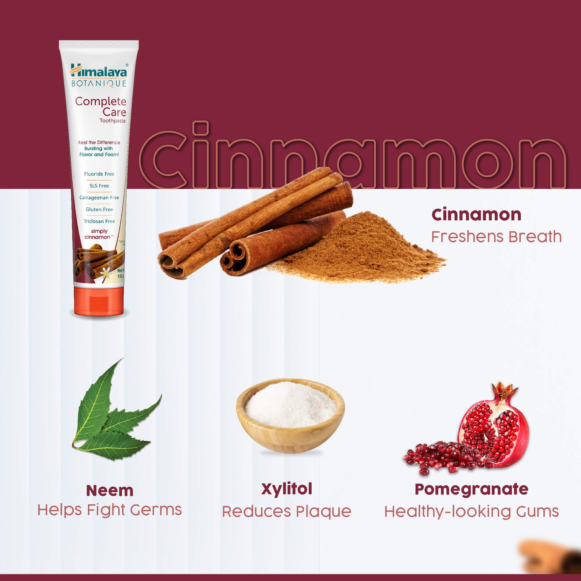 BOTANIQUE Complete Care Toothpaste (Simply Cinnamon) 150g
