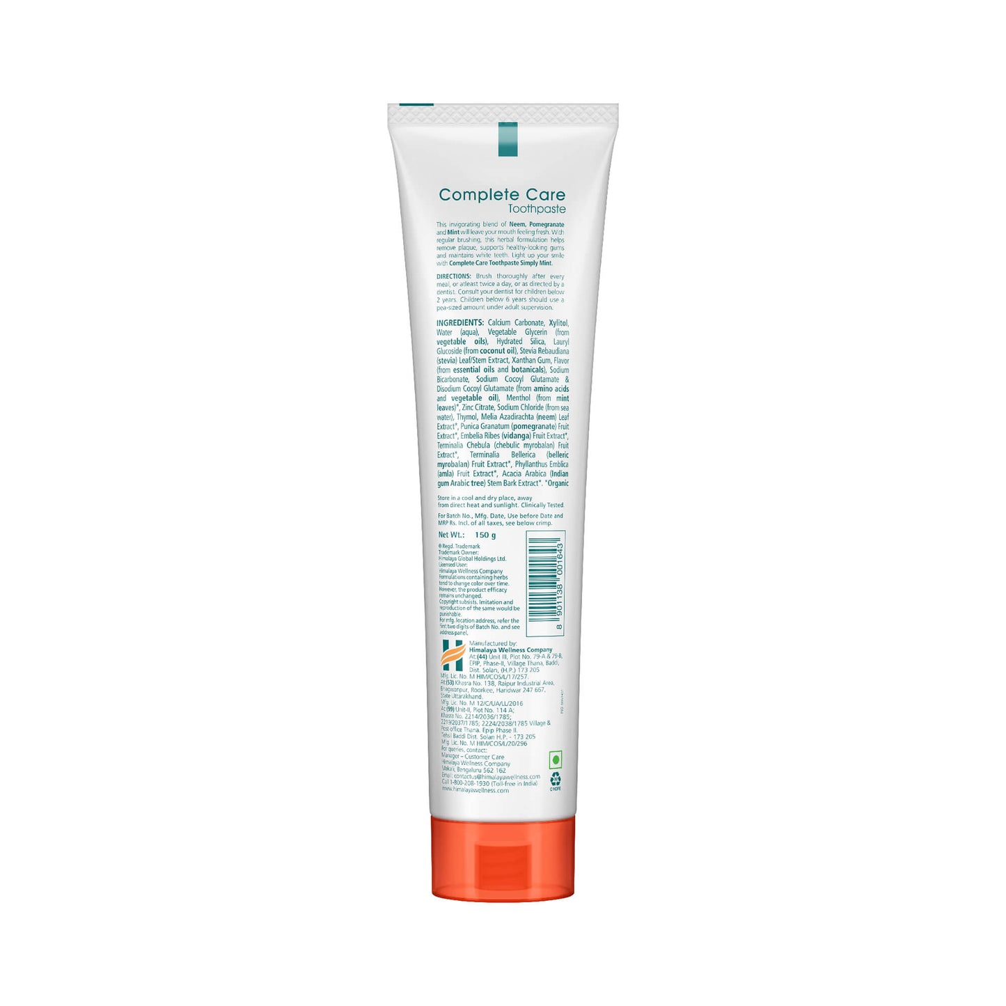 BOTANIQUE Complete Care Toothpaste (Simply Mint) 150g