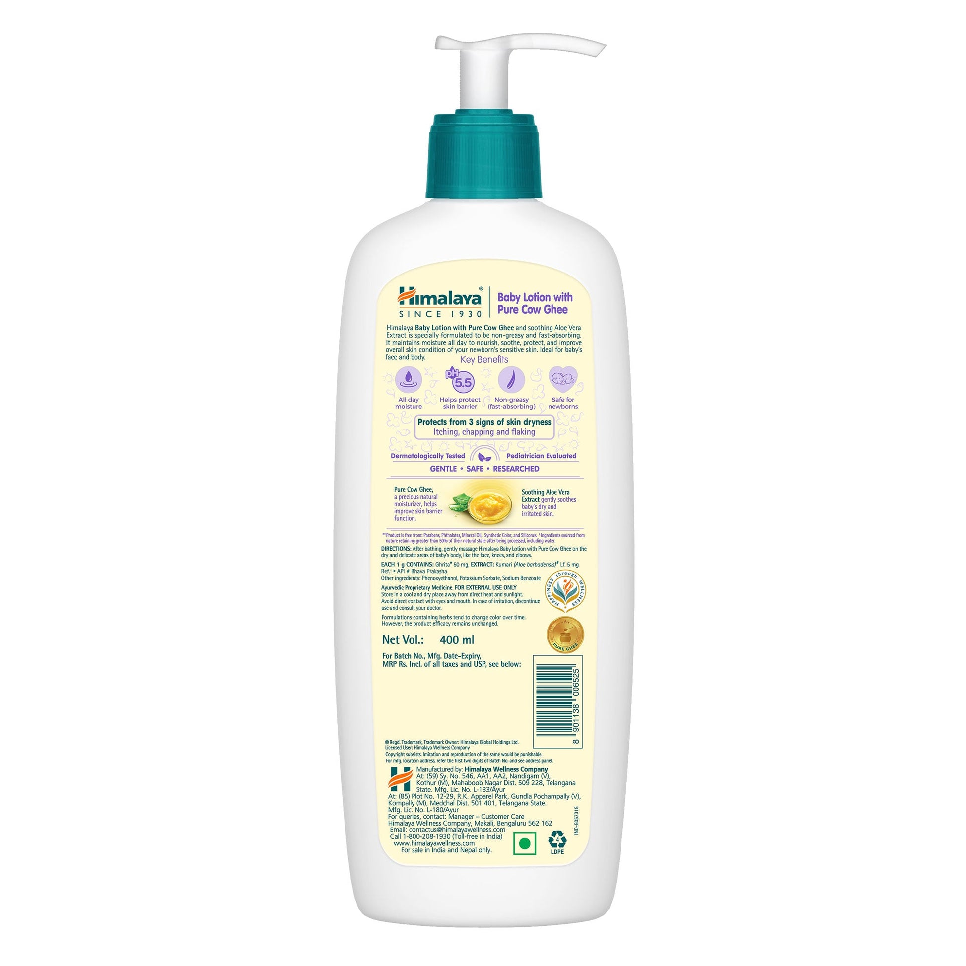 Himalaya Baby Lotion with Pure Cow Ghee 400ml