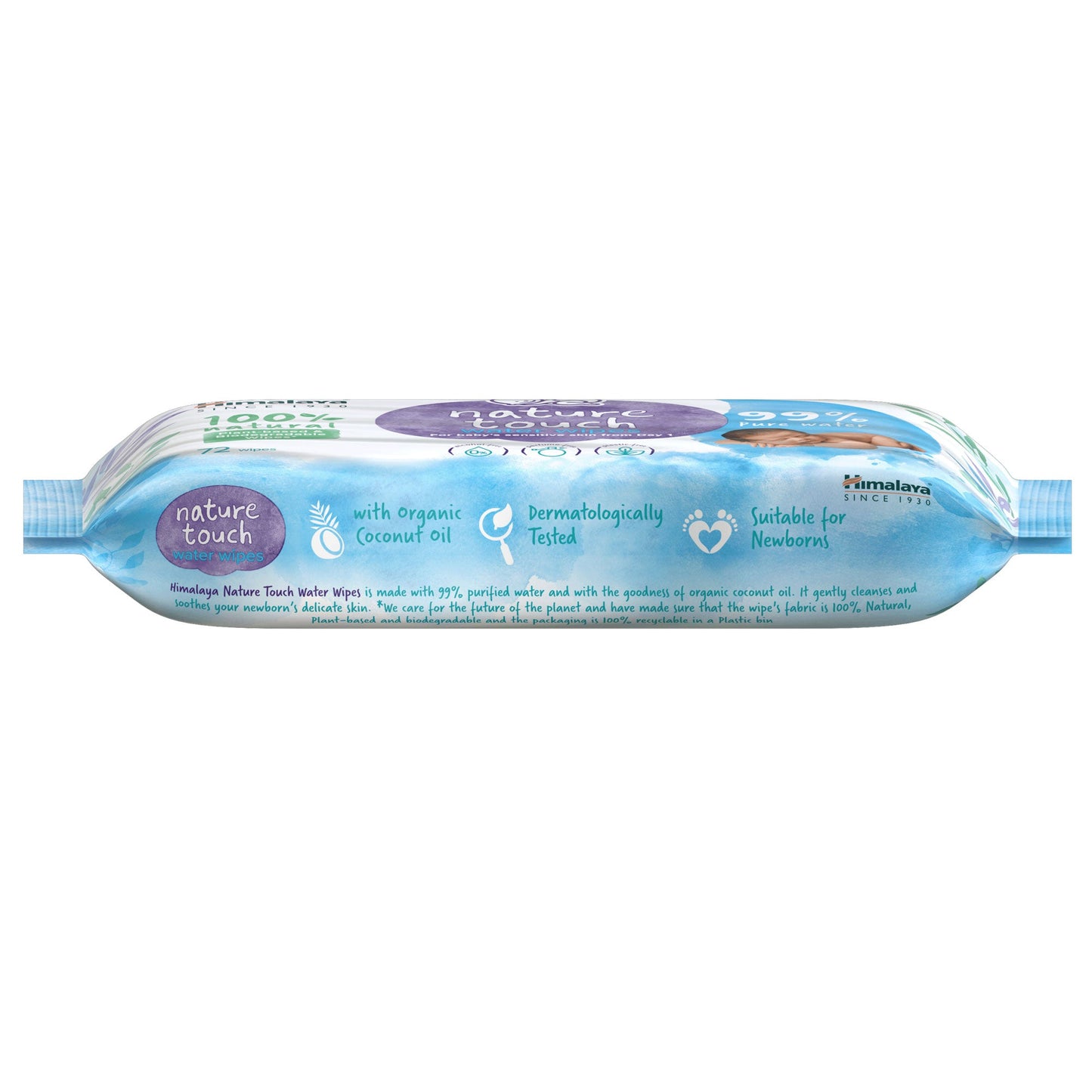 Nature Touch Water Wipes 72's