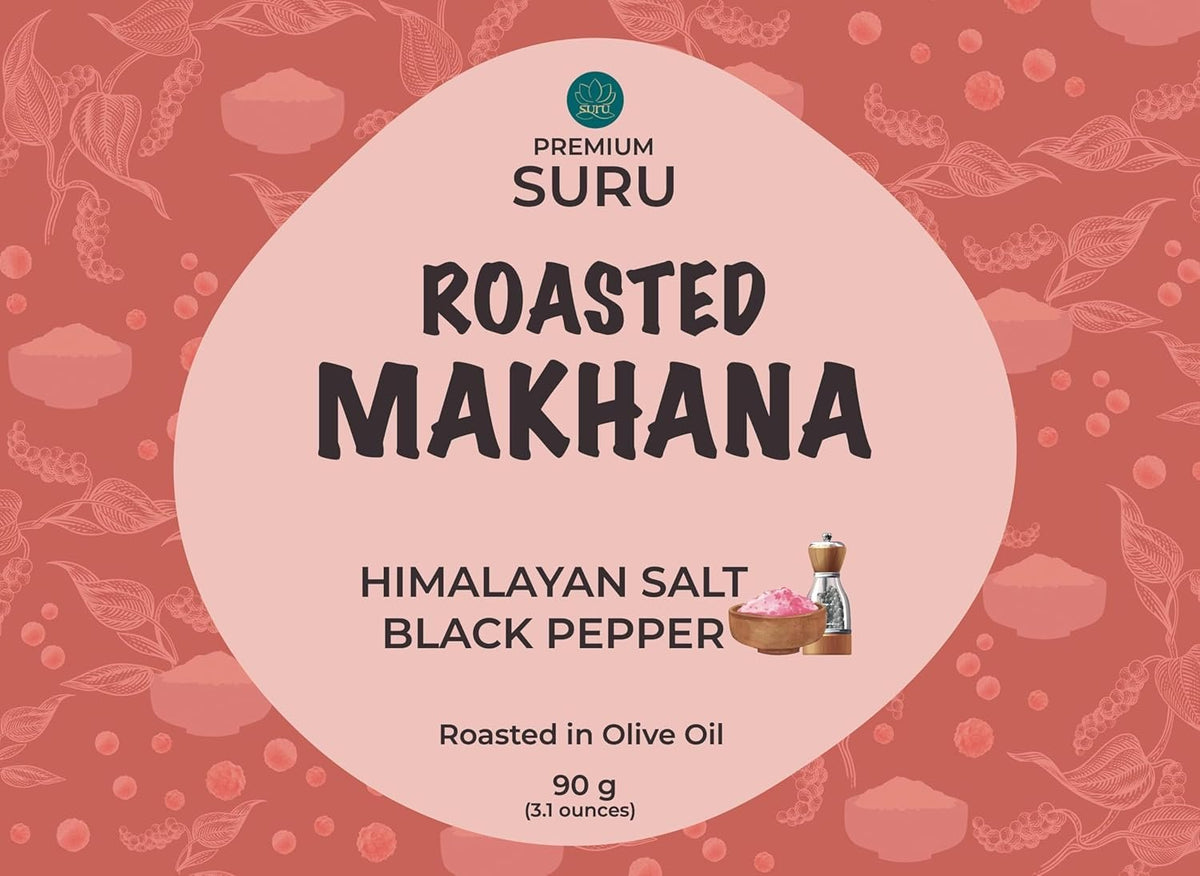 【SURU】 Spicy, Savory & Cheesy Combo Roasted Makhana Pack of 3｜ローストマカナ 3種セット（ペリペリ・ヒマラヤソルト＆ブラックペッパー・タンギーチーズ）｜90g×3