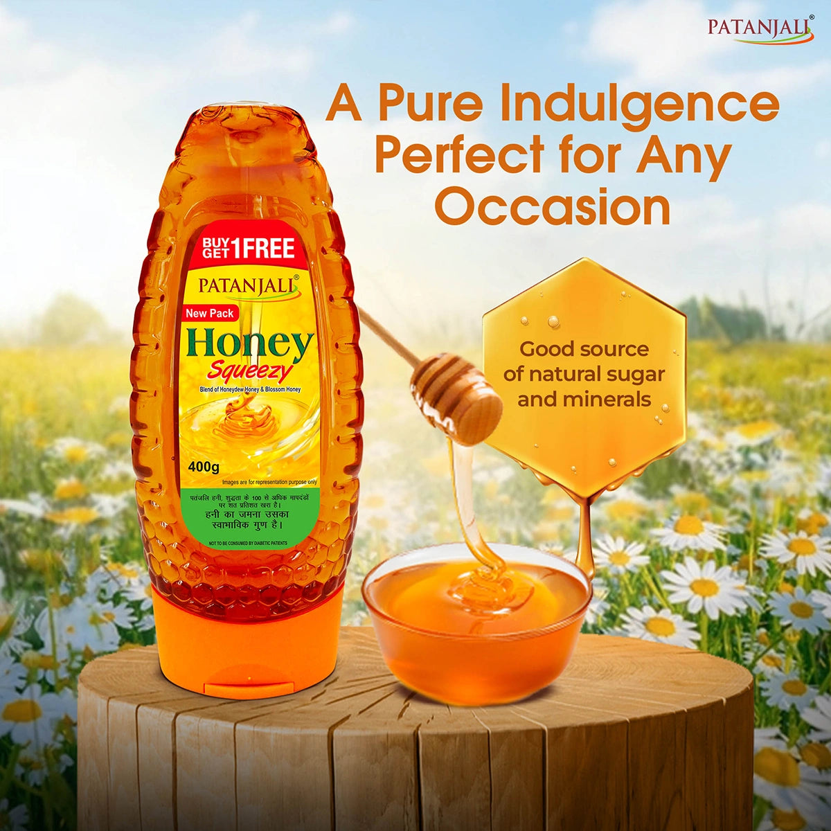 Honey Squeeze - 400 G (1+1 Combo) (800 Gram)