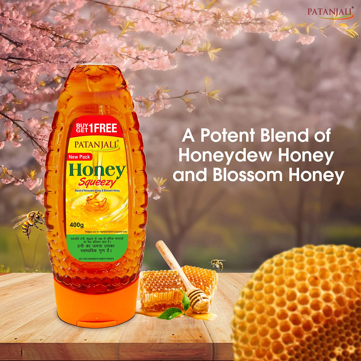 Honey Squeeze - 400 G (1+1 Combo) (800 Gram)