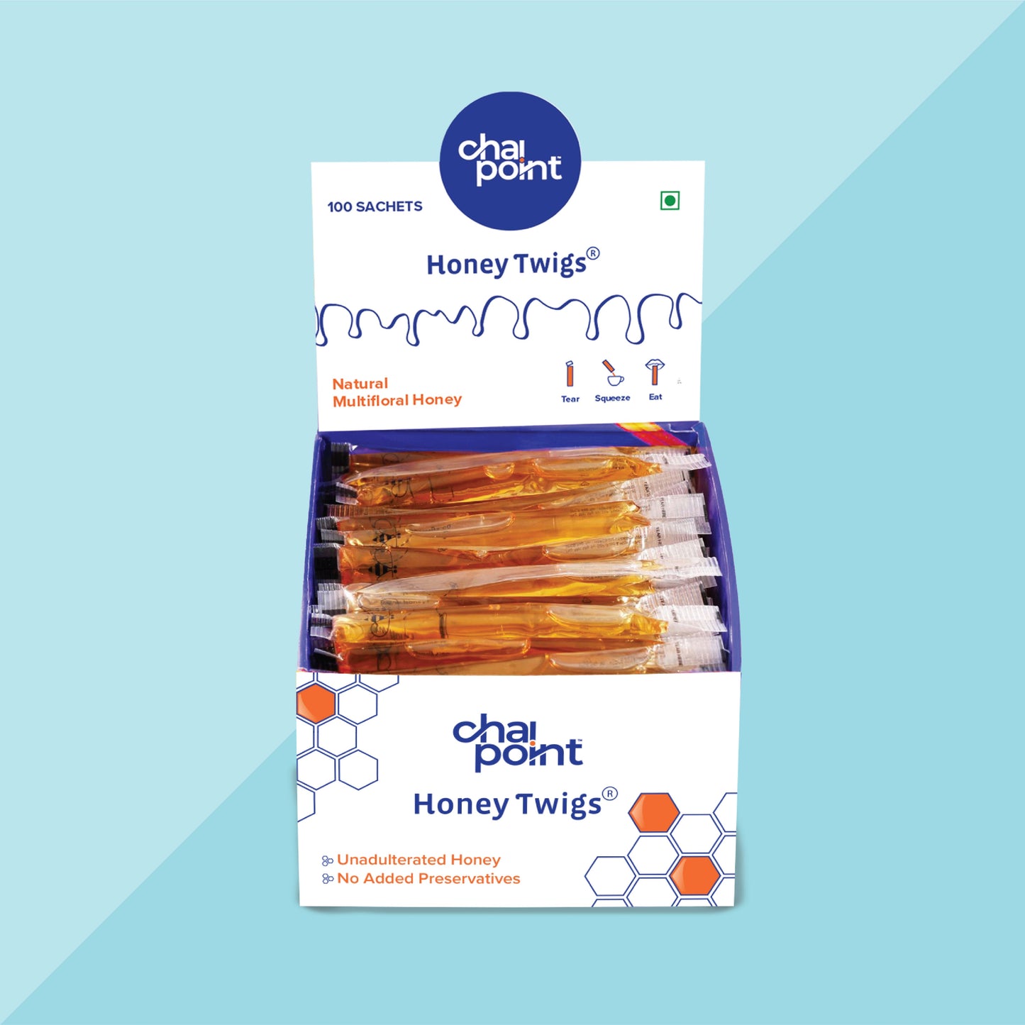 Honey Twigs - 100 Sachets (8g each) 100 Sachets (8g Each)