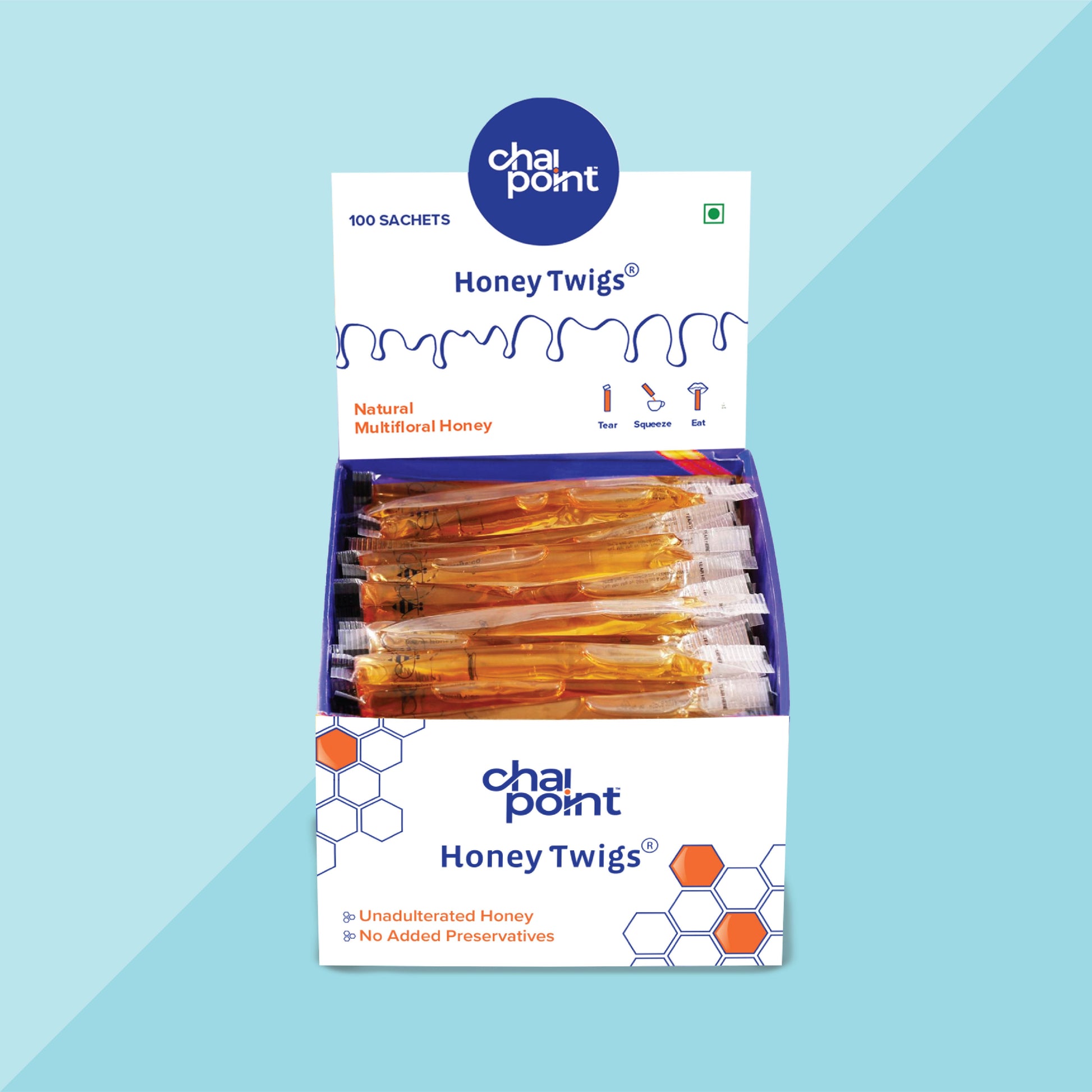 Honey Twigs - 100 Sachets (8g each) 100 Sachets (8g Each)