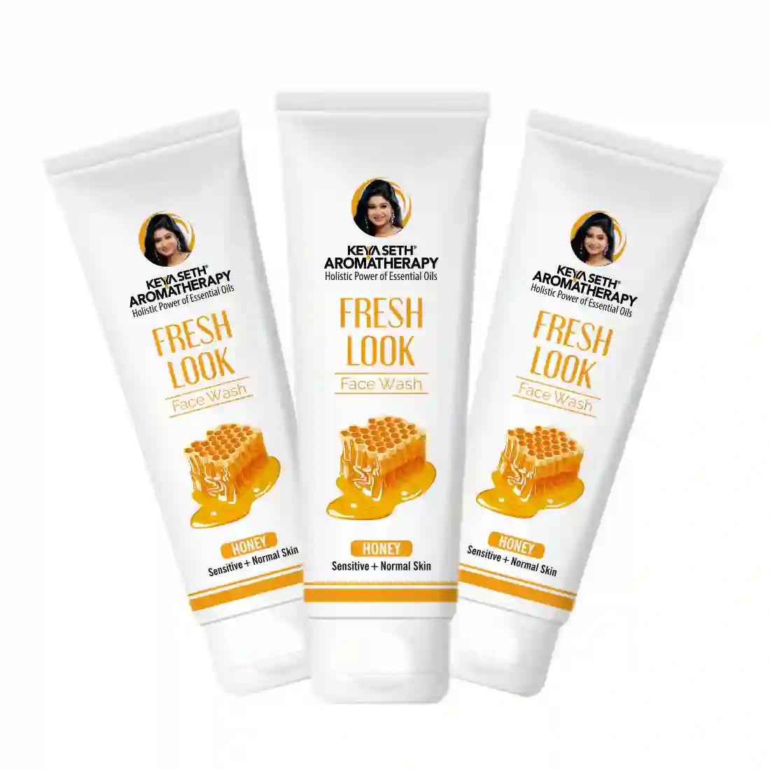 Fresh Look Honey Gel Face Wash – Refreshing Foaming Soothes Inflamed Skin Enriched with Honey & Pure Essential Oil 100ml x 3