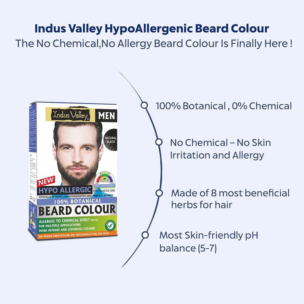 Hypo Allergic Beard Colour - Pack of 4 - Black