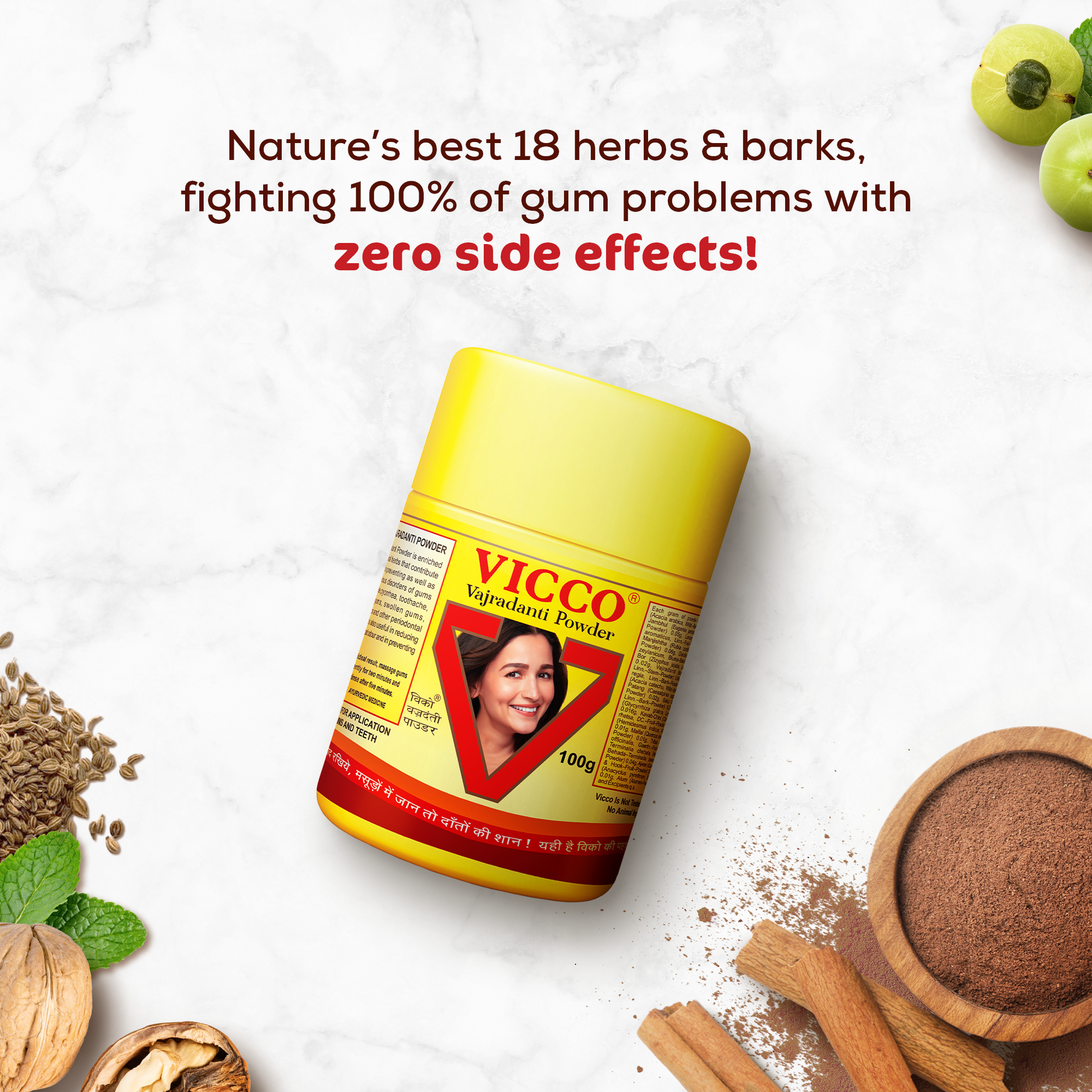 【Vicco】 Vajradanti Tooth Powder｜ヴァジュラダンティ トゥースパウダー｜100g